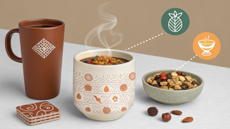 A collection of various ceramic mugs displaying different colors and shapes.