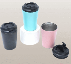 12oz Coffee Mugs with Lid Colored Mugs Accept logo Custom Stainless Steel Coffee Mugs