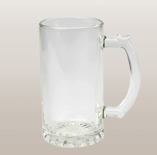16oz glass mug with sublimation coating
