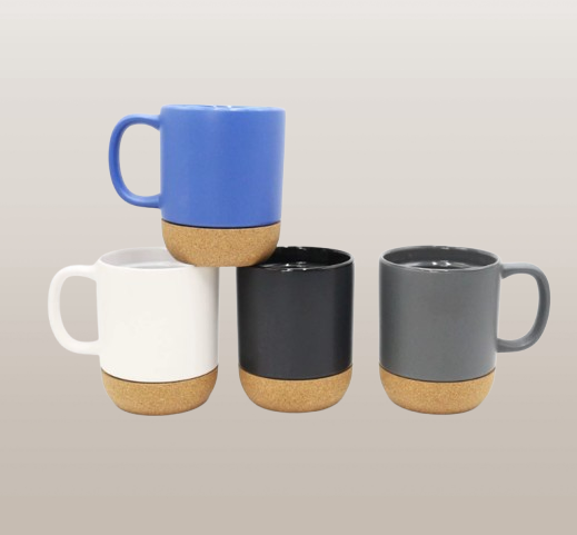 380ml 12oz Cork Base Stoneware Ceramic Coffee Mug