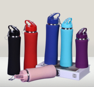 304 Stainless Steel Thermos Cup with Small Waist Handle – Portable Outdoor Sports Travel Bottle