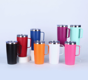 20oz Stainless Steel Tumbler with Handle – Custom Drinkware for Gifts & Branding