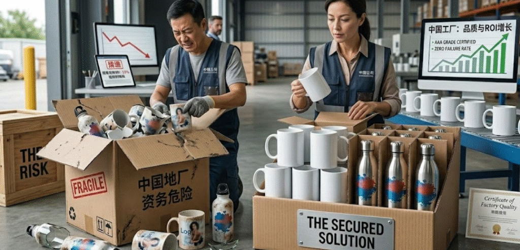 A comparison of stainless steel, glass, and ceramic drinkware for bulk orders.