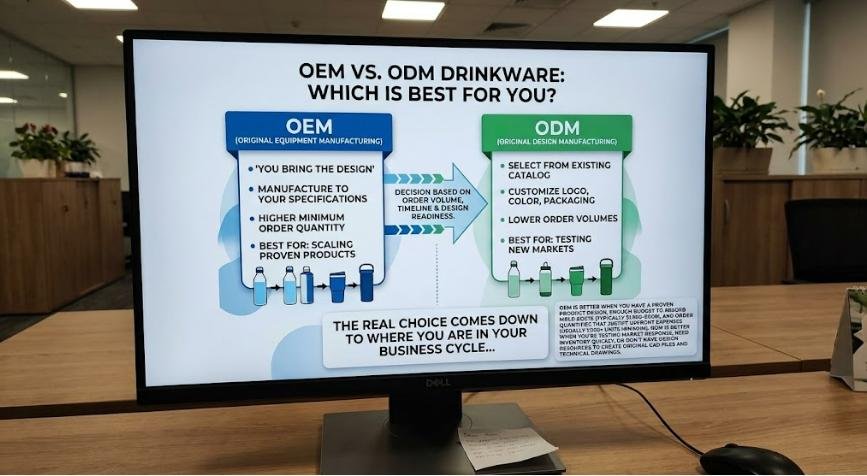 OEM versus ODM decision factors for drinkware buyers