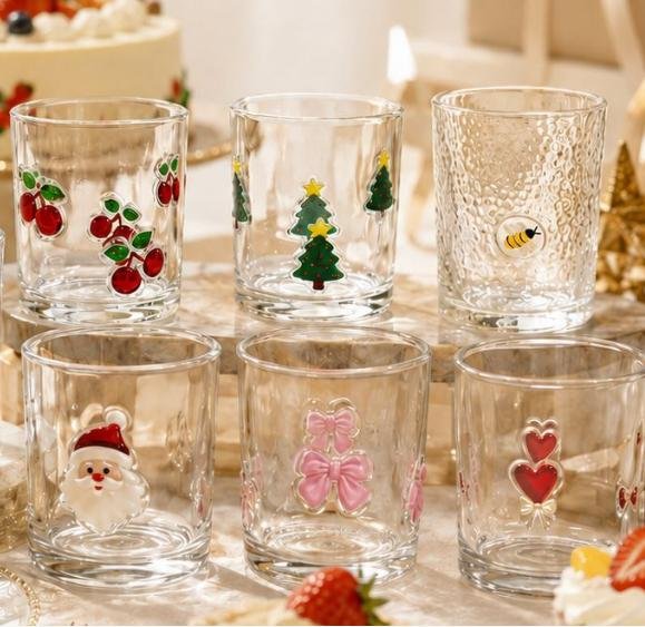 Wholesale Custom Insert Glass Mug with Personalized Paper Card