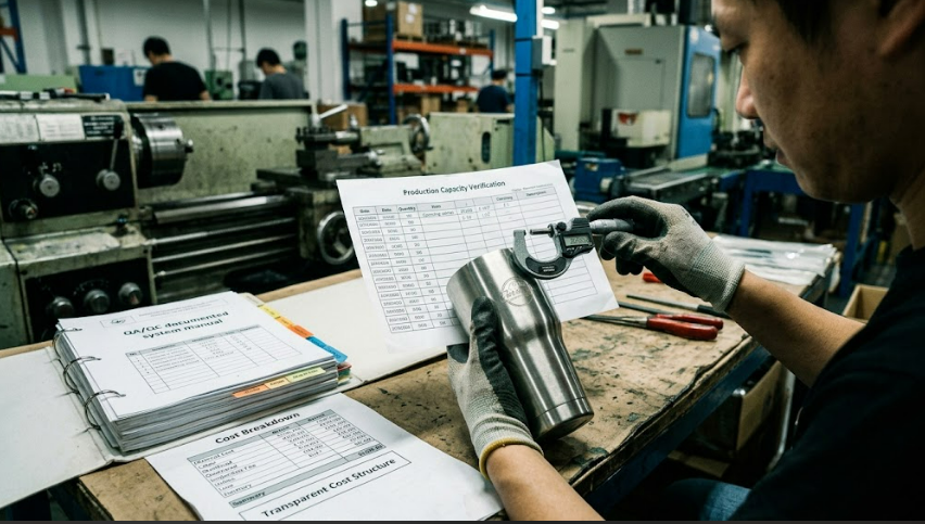 supplier evaluation checklist drinkware procurement